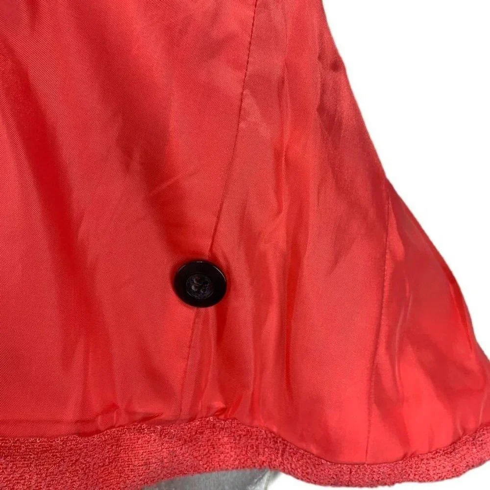 Karen Scott Salmon Boucle Blazer 3 Buttons Size‎ 8